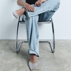 Zara Pearl Heeled Slingbacks